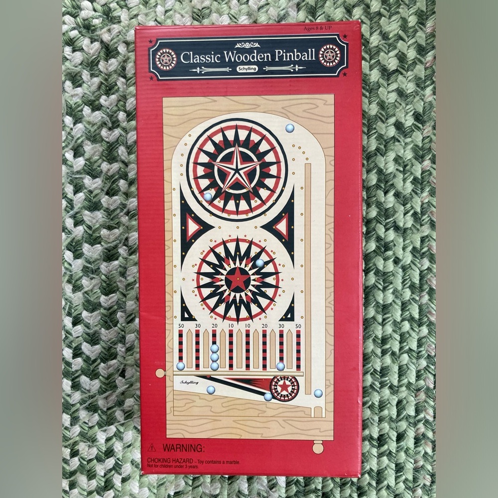 Classic Wooden Pinball Game